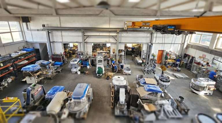 Production Hall with Bakery Machines – Polish Spiral Mixers