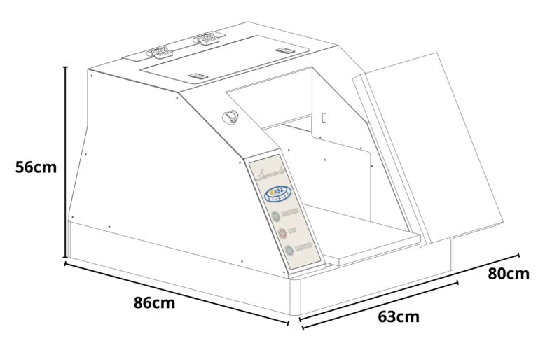 Leonardo Food Printer for Cakes and Pastries - Dimensions