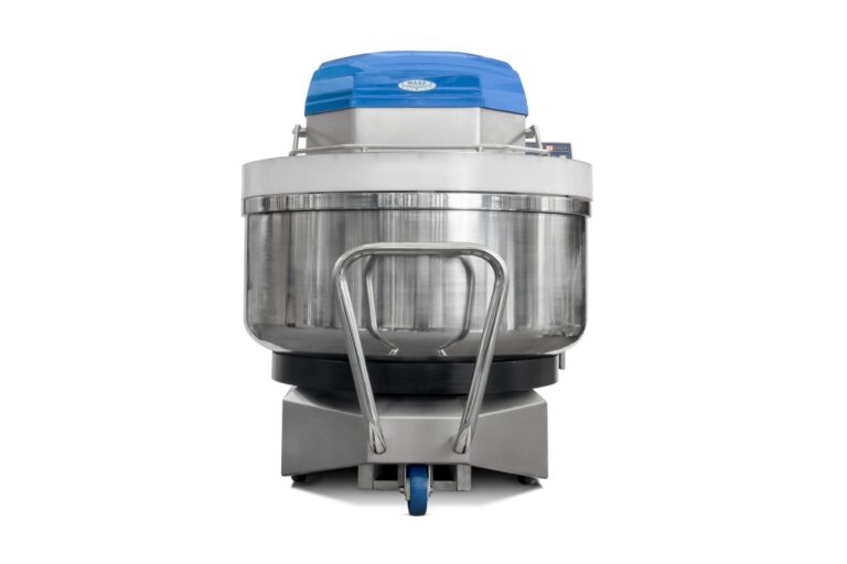Spiral mixer made of stainless steel for the food industry